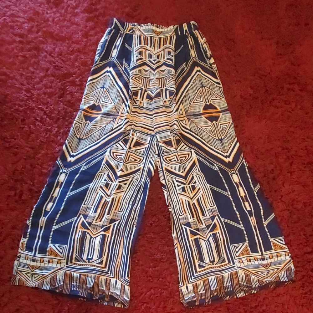 Tribe Print Palazzo Pants